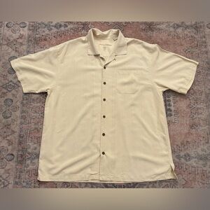 Tommy Bahama Silk 90s Casual Resort Beach Vacation Button Down Shirt Mens XL